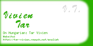 vivien tar business card